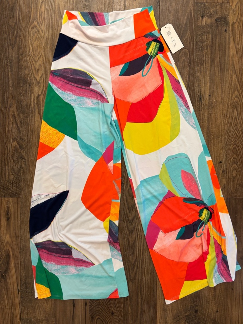 Clara Sunwoo Multicolor Abstract Floral Print Pants